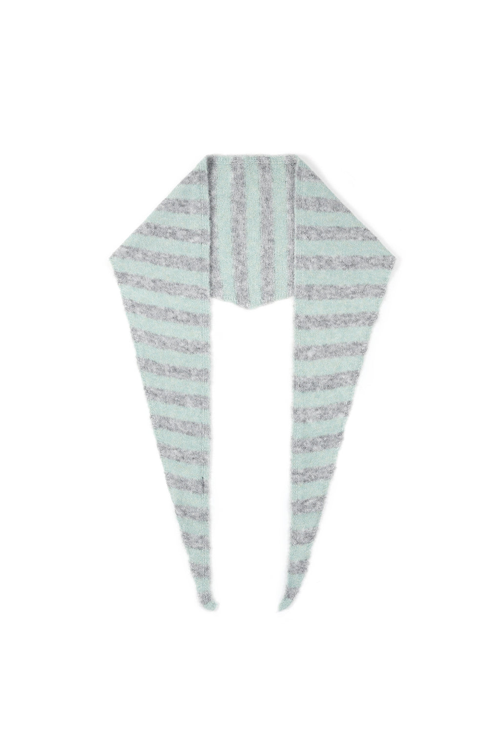 Minimal Striped Triangle Scarf