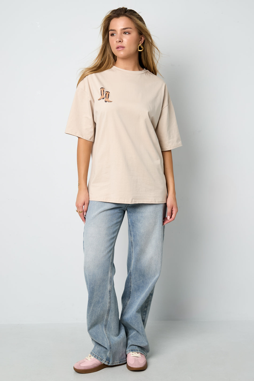 Cotton Knitted Women's T-shirt Casual Cartoon