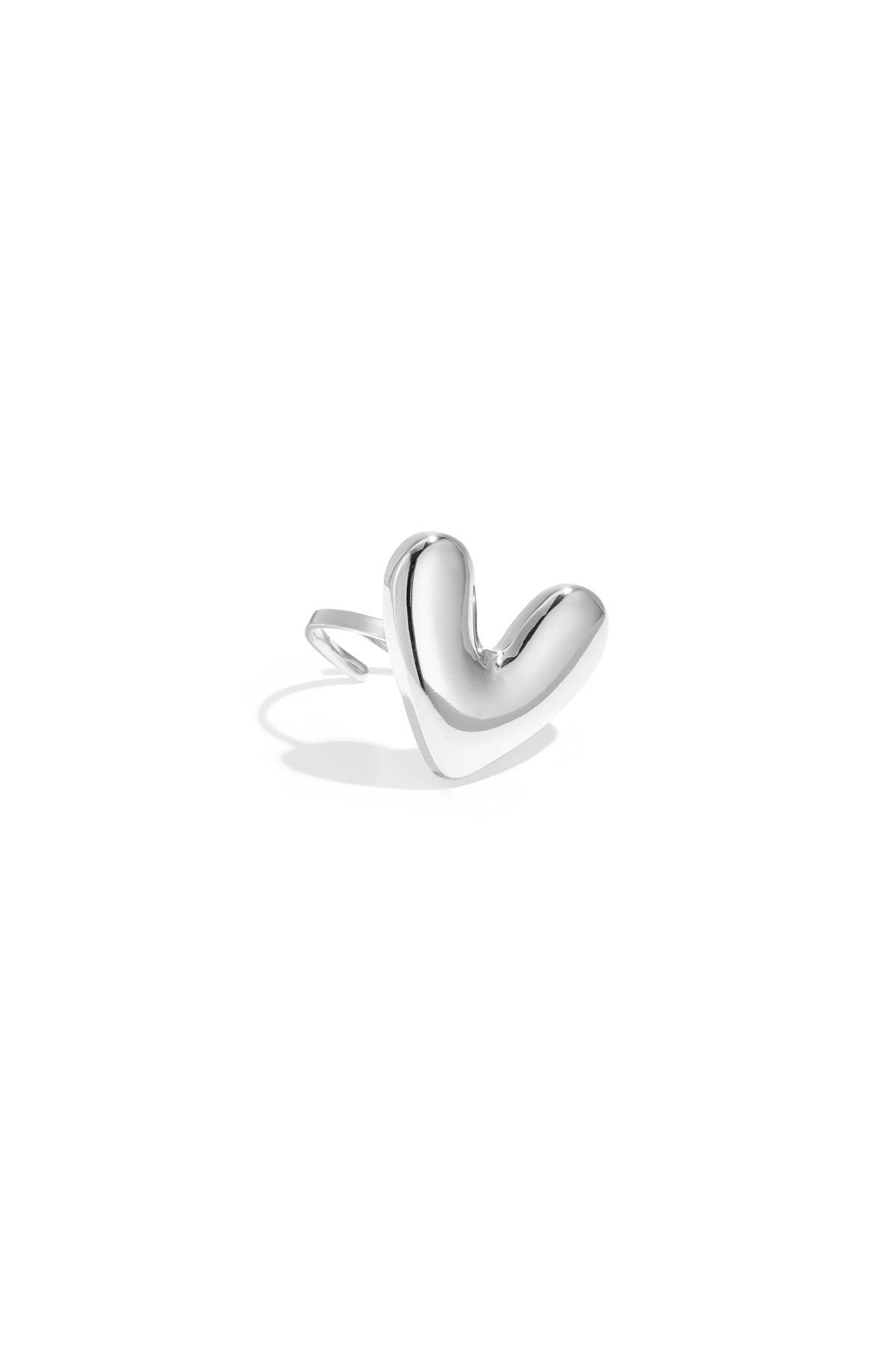 Stainless Steel Statement Rings Heart Daily Daily Simple Series Women's jewelry