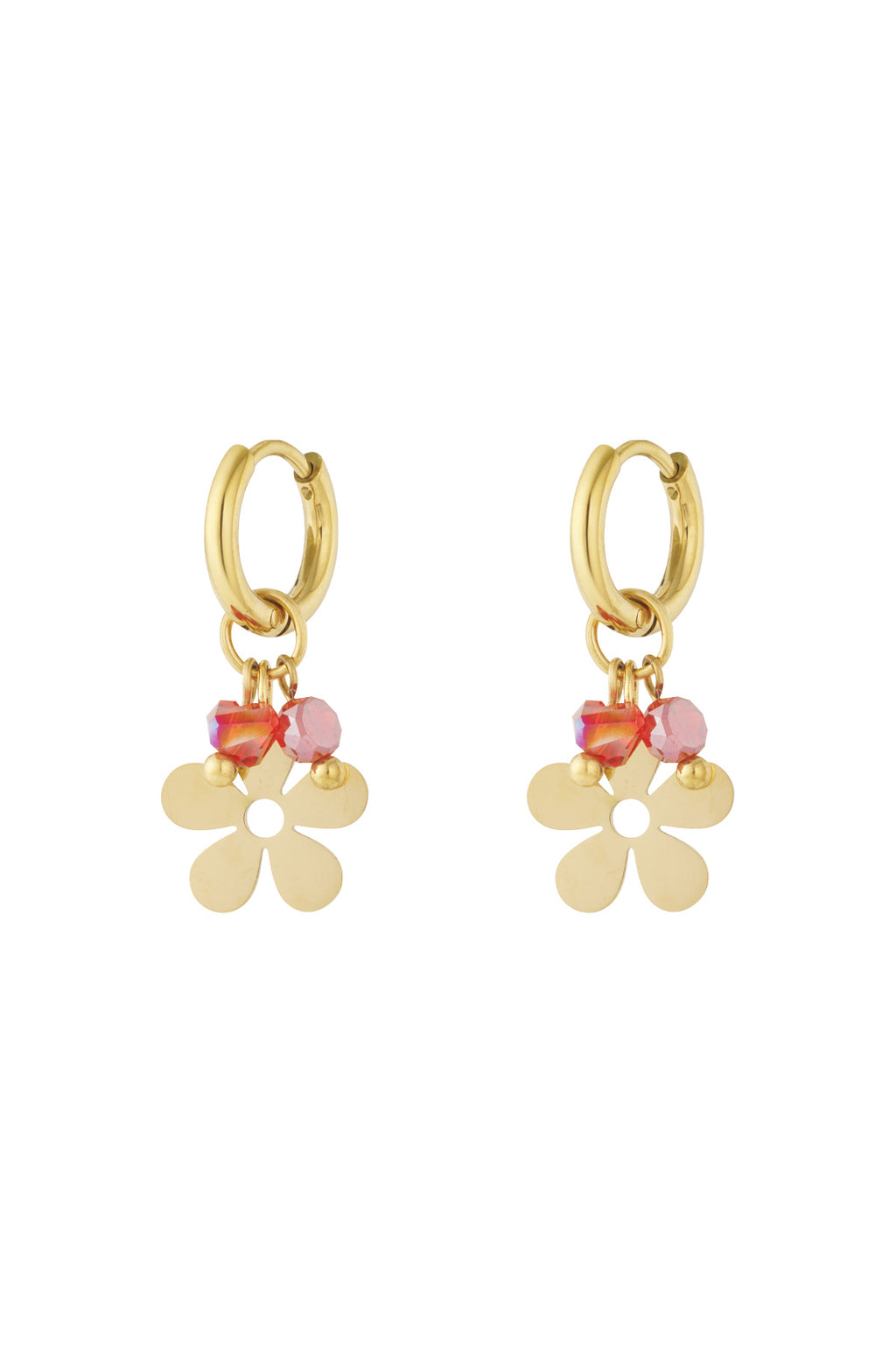Stainless Steel Drop Earrings Flower Casual Daily