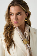 Stainless Steel Brooches Flower Casual Daily Simple Series Women's jewelry