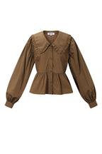 Cotton Blouses & Shirts Solid color Casual Spring/Summer  Clothes