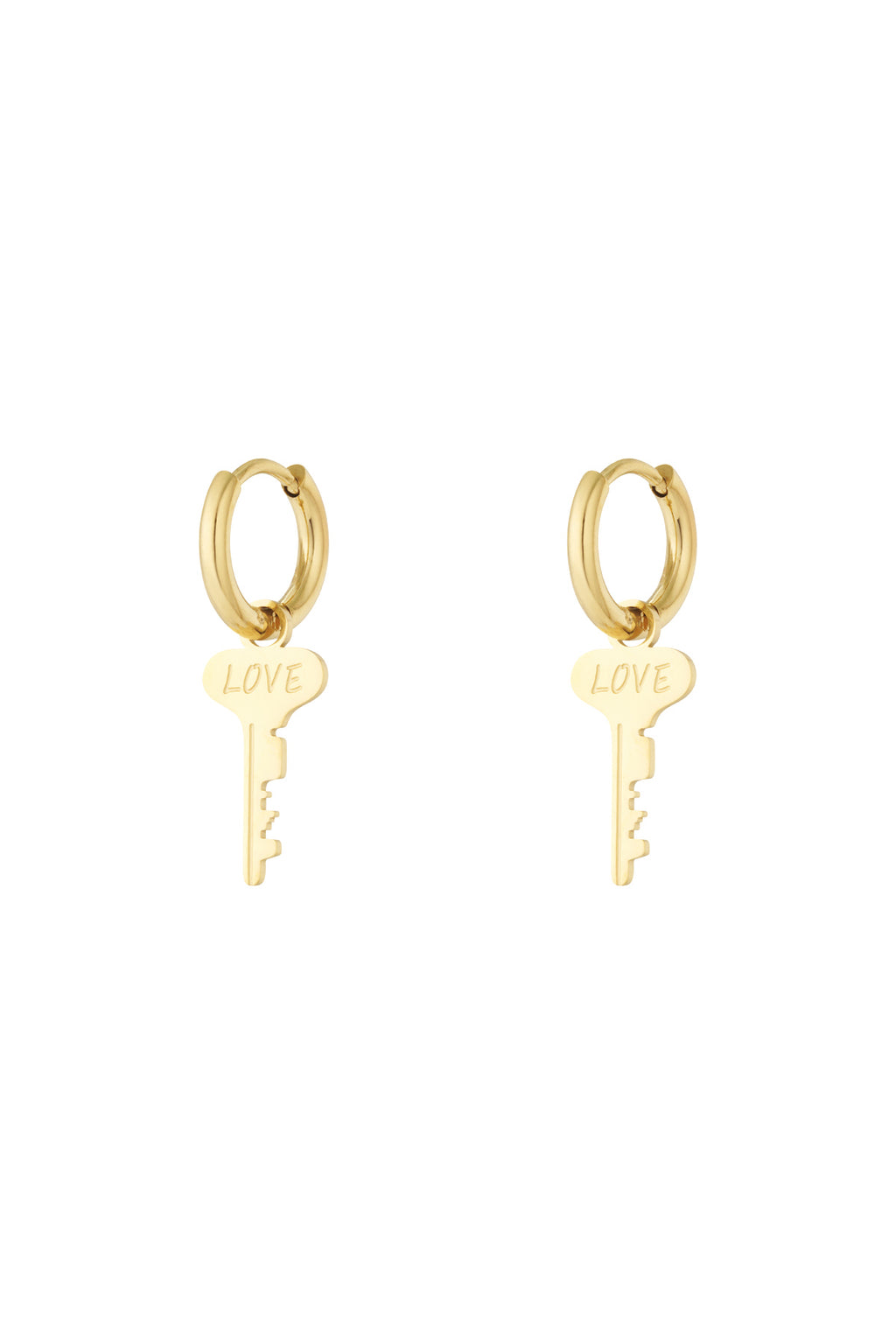 Key to love earrings
