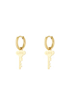 Key to love earrings