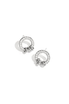 Stud earrings with elegant rings