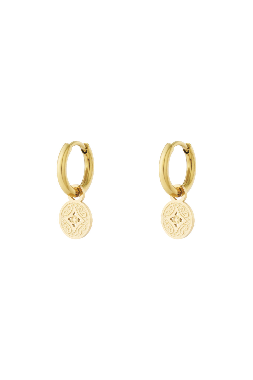 Roma coin earrings
