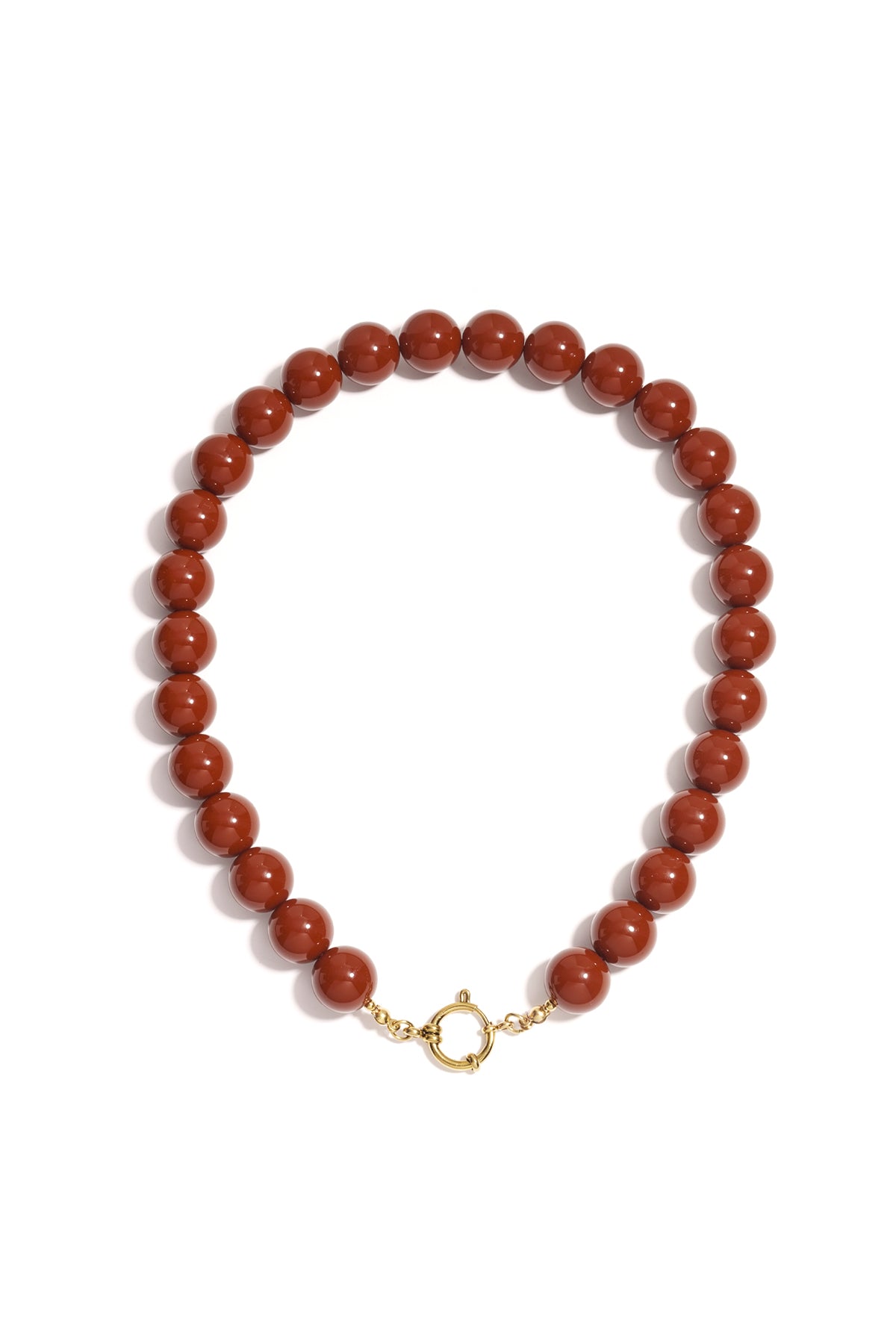 Resin Beaded Necklaces Beads Casual Daily Simple Series Women's jewelry-15mm