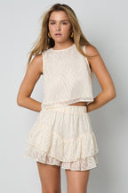 Woven Polyester Fiber Women's Pantskirts Elegant Solid Color Spring/Summer