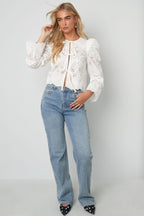 Crochet top with bows