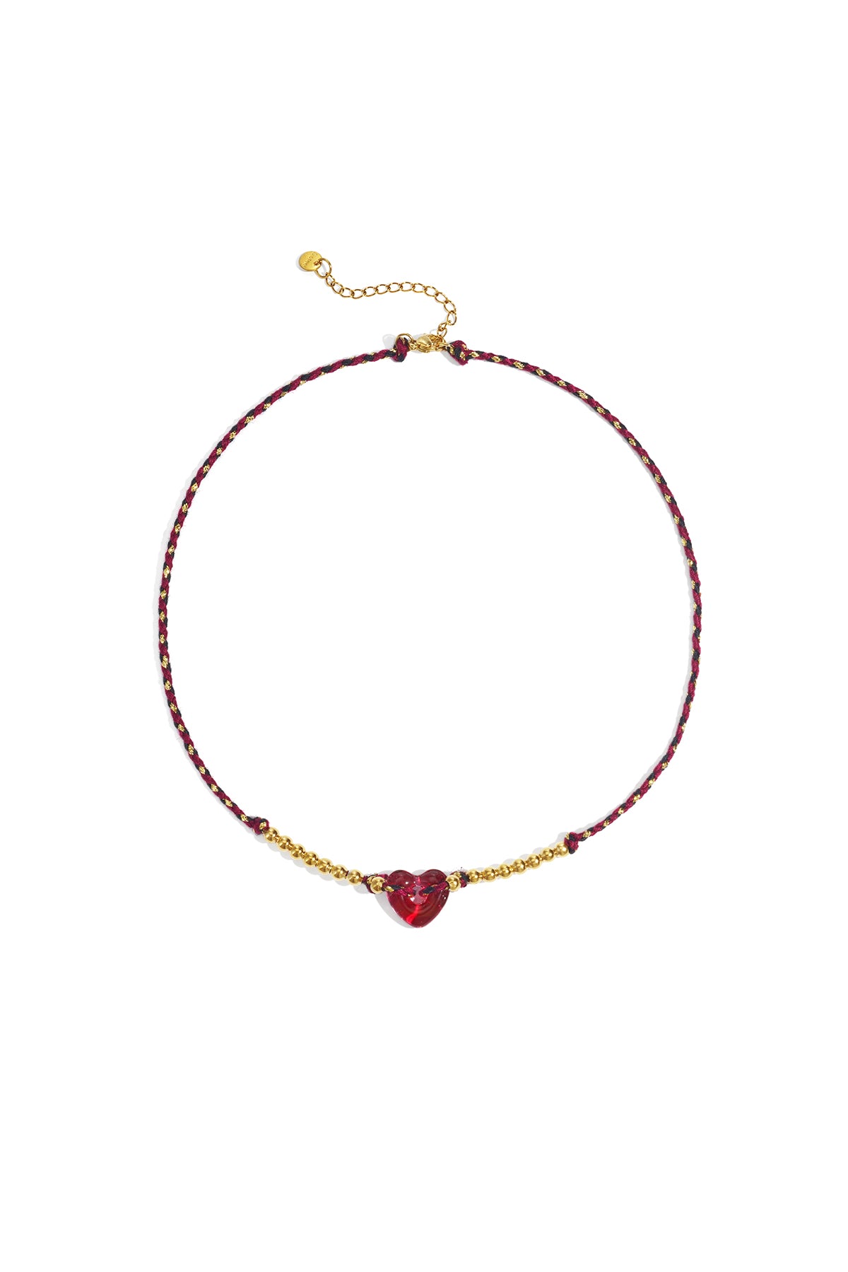 Polyester Beaded Necklaces Heart Casual Daily Simple Series Women's jewelry