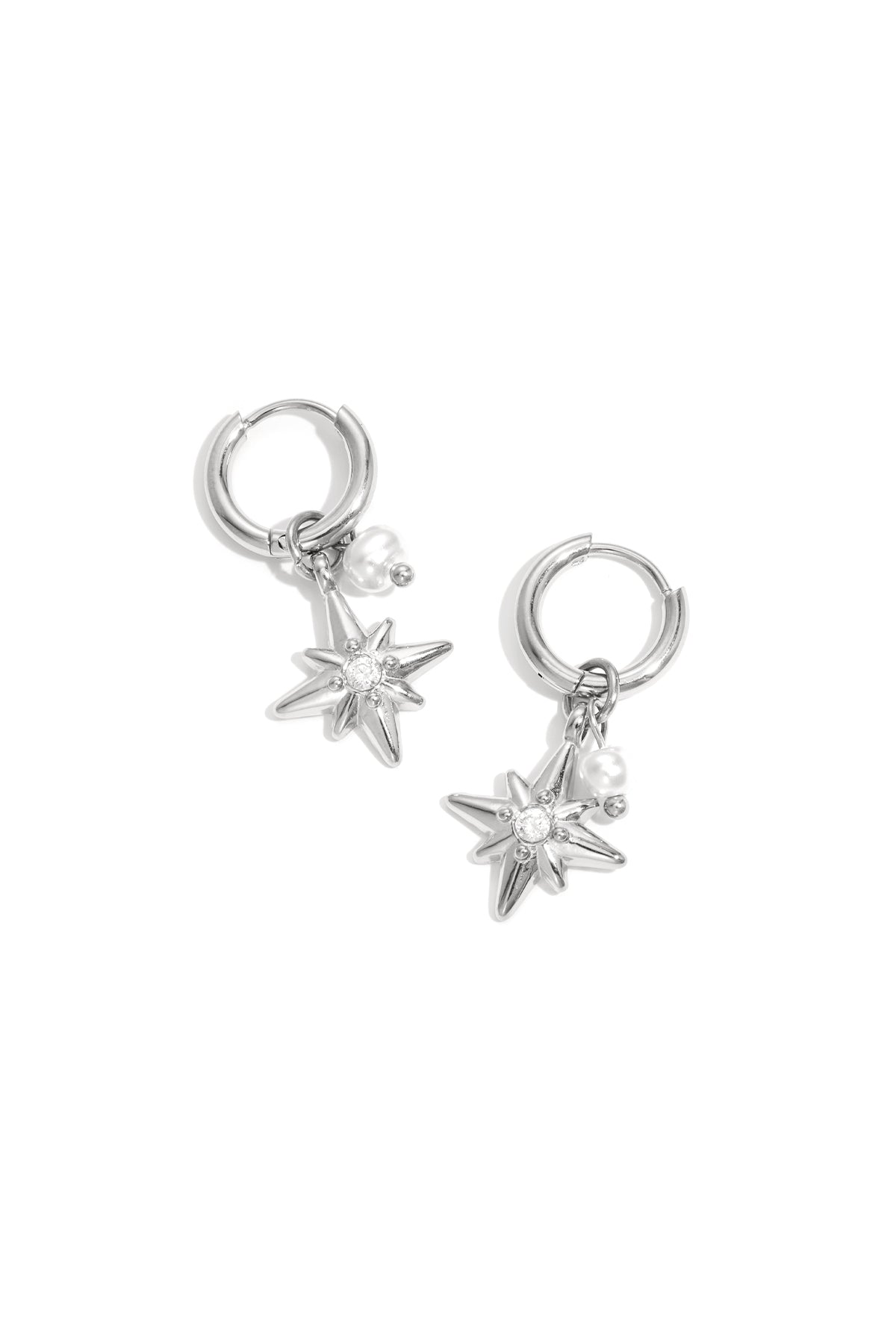 Stainless Steel Drop Earrings Star Simple Daily Simple Series Women's jewelry