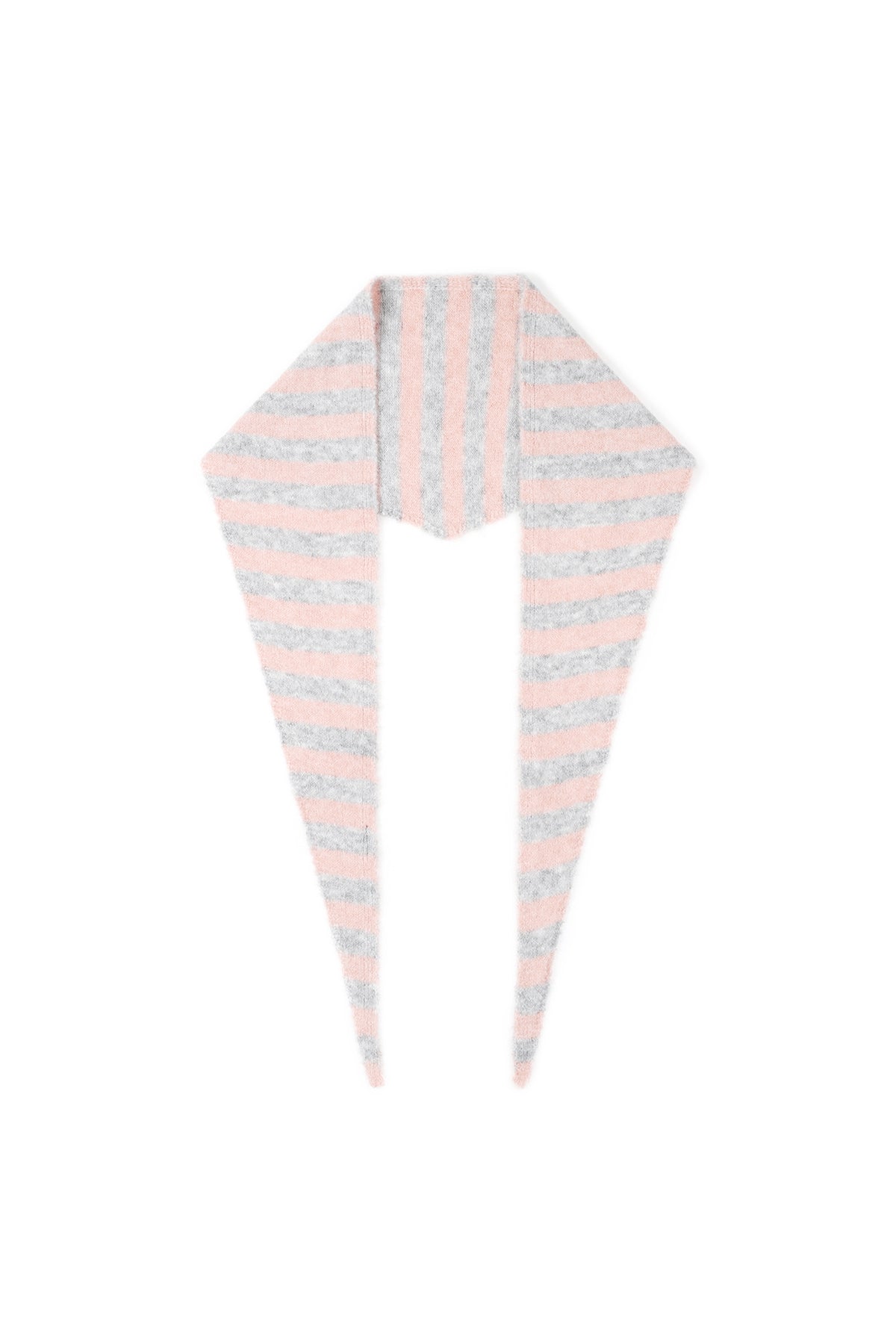 Minimal Striped Triangle Scarf
