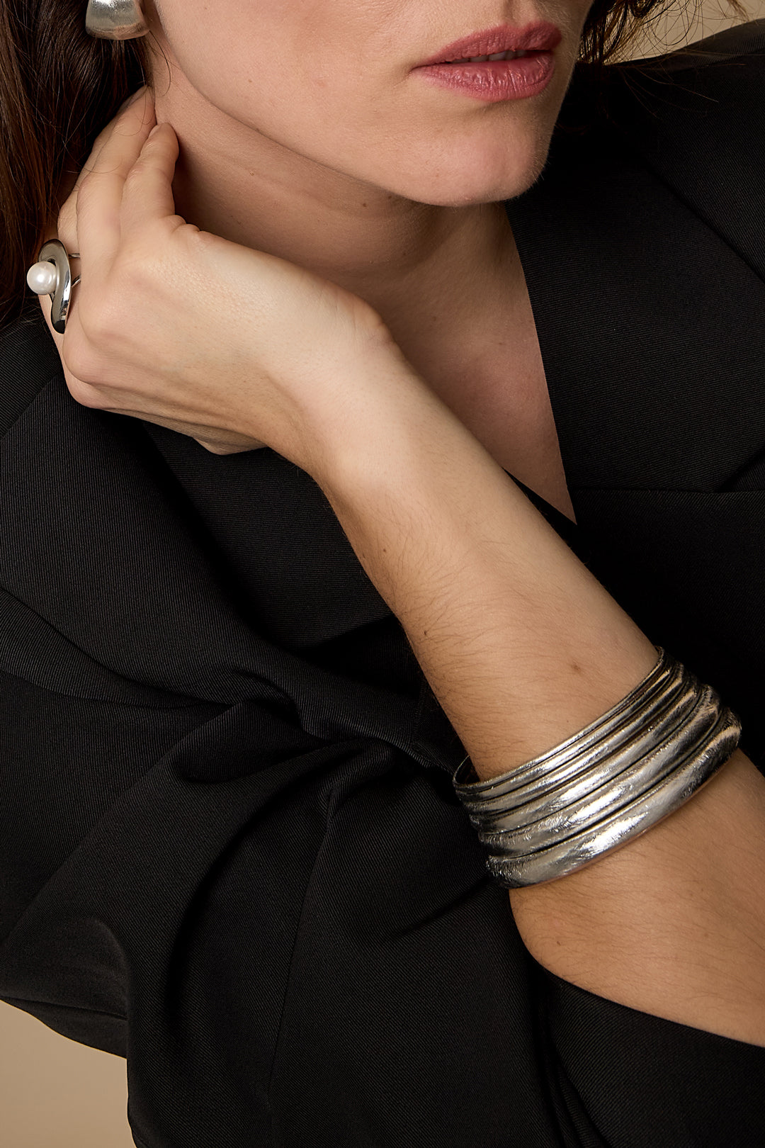 Bangles circle Simple Daily Simple Series Women's jewelry-8mm