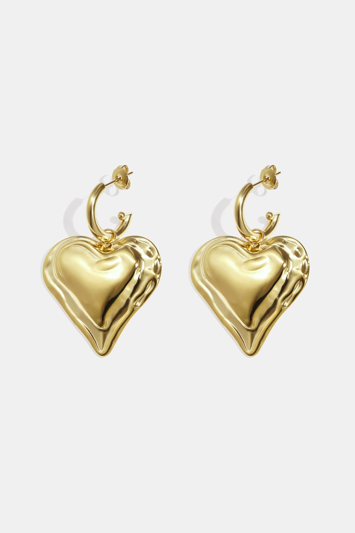 Stainless Steel Drop Earrings Heart Casual Daily Simple Series Women's jewelry