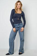 Nylon Long sleeve tops Solid color Basic All Fit  Clothes