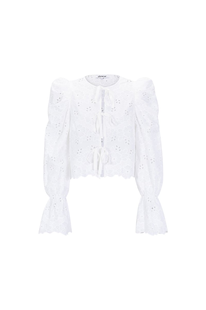 Crochet top with bows