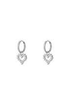 Rhinestone heart Earring